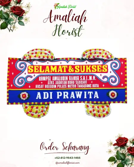 Papan Bunga Ucapan Selamat Tanah Sareal